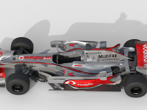 F1 mclaren mp4-23 - 2008 Model 3D