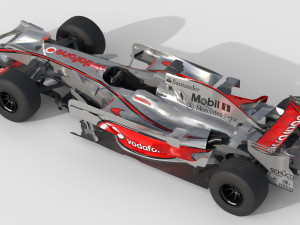 F1 mclaren mp4-23 - 2008 Model 3D