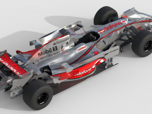 F1 mclaren mp4-23 - 2008 Model 3D
