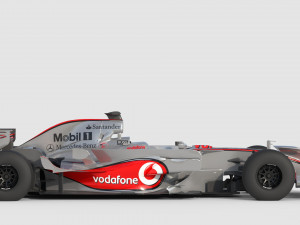 F1 mclaren mp4-23 - 2008 Model 3D