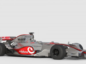 F1 mclaren mp4-23 - 2008 Model 3D