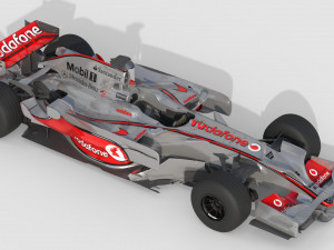 F1 mclaren mp4-23 - 2008 Model 3D
