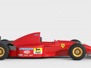 F1 ferrari t412 1995 Modelo 3D