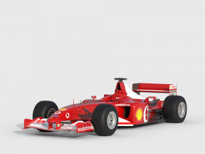 F1 ferrari f2 2002 3D मॉडल