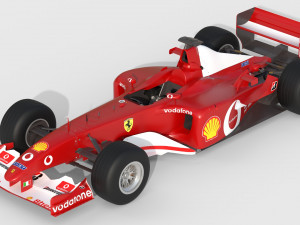 F1 ferrari f2 2002 3D मॉडल