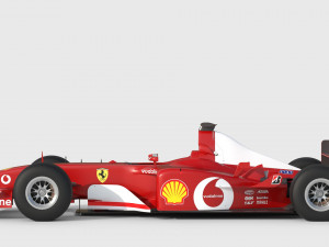F1 ferrari f2 2002 3D मॉडल