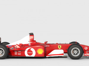F1 ferrari f2 2002 3D मॉडल