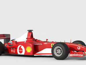 F1 ferrari f2 2002 3D मॉडल