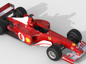 F1 ferrari f2 2002 3D मॉडल