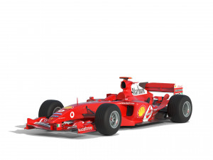 F1 ferrari f2 2002 3D Model