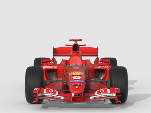 F1 ferrari f2 2002 3D Model