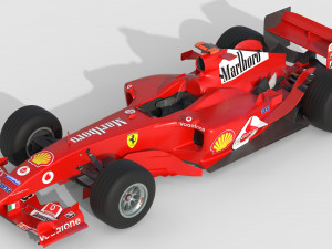 F1 ferrari f2 2002 3D Model