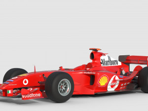 F1 ferrari f2 2002 3D Model