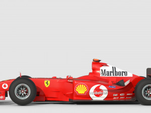 F1 ferrari f2 2002 3D Model