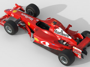 F1 ferrari f2 2002 3D Model
