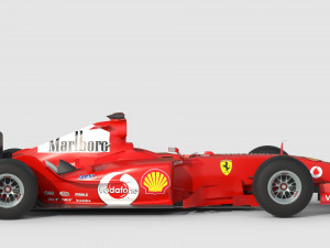 F1 ferrari f2 2002 3D Model