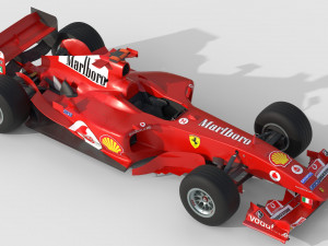 F1 ferrari f2 2002 3D Model