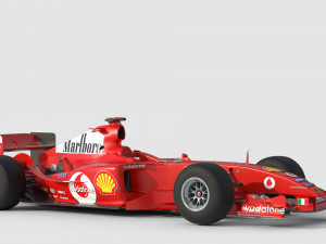 F1 ferrari f2 2002 3D Model