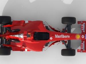 F1 ferrari f2 2002 3D Model