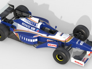 F1 williams fw18 1996 3Dモデル