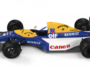f1 williams fw14 1992 3D Model