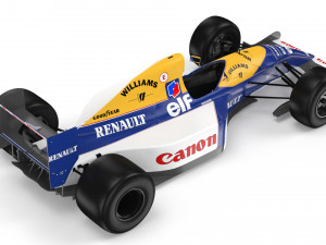 f1 williams fw14 1992 3D Model