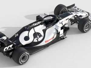 F1 alpha tauri at01 2020 3D Model