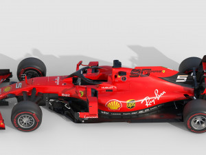 F1 scuderia ferari sf1000 2020 Modèle 3D