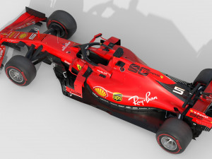 F1 scuderia ferari sf1000 2020 Modèle 3D