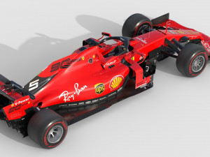F1 scuderia ferari sf1000 2020 Modèle 3D