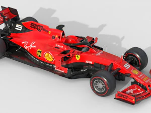 F1 scuderia ferari sf1000 2020 3D Model