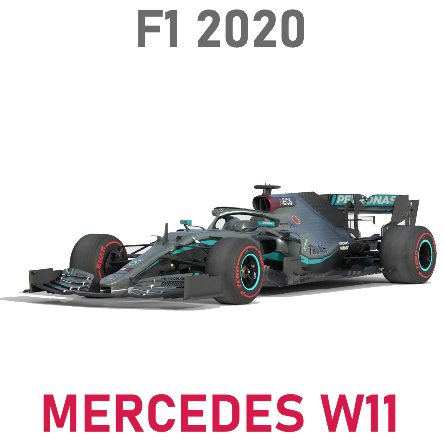 mercedes f1 w11 2020 Modelo 3D .c4d .max .obj .3ds .fbx .stl .blend 