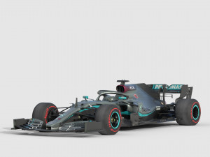 F1 mercedes w11 2020 3D Model