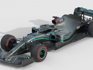 F1 mercedes w11 2020 3D Model