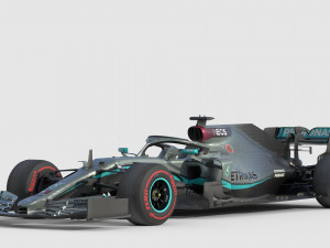 F1 mercedes w11 2020 3D Model