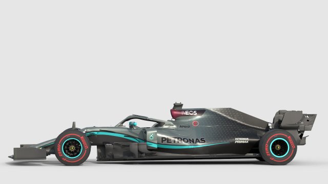 F1 Mercedes W11 2020 3D Model In Racing 3DExport