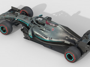 F1 mercedes w11 2020 3D Model