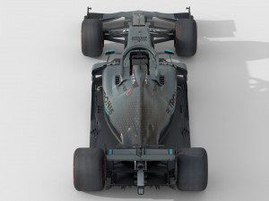 F1 mercedes w11 2020 3D Model