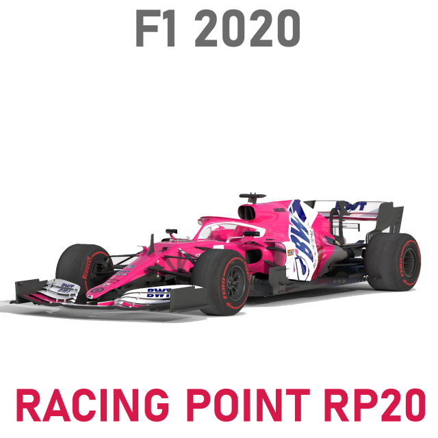 F1 racing point rp20 3D Модель .c4d .max .obj .3ds .fbx .stl .blend 