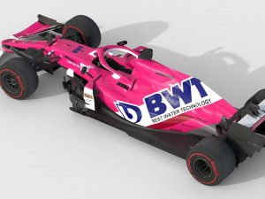 F1 racing point rp20 3D Модель