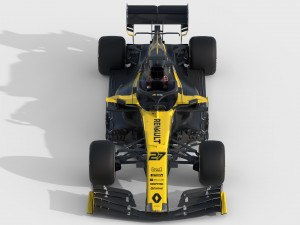 F1 renault rs20 2020 3D 模型