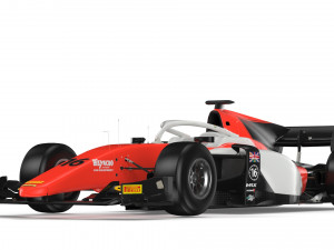 f2 mp motorsport 2019 3D 模型