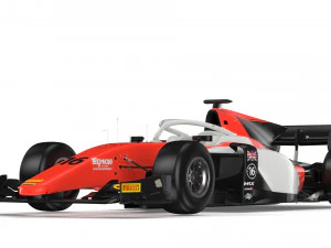 f2 mp motorsport 2019 3D Model