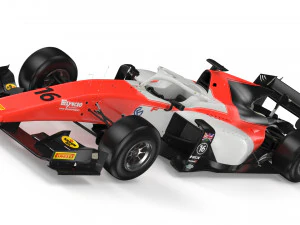 f2 mp motorsport 2019 3D Model