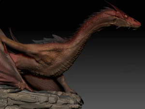 scultura del drago per la stampa 3d Modello 3D