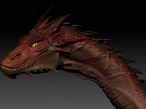 dragon sculpture for 3d print Model 3D