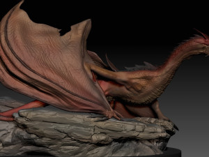 dragon sculpture for 3d print Model 3D