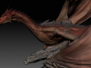 dragon sculpture for 3d print Model 3D