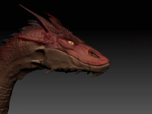 dragon sculpture for 3d print Model 3D