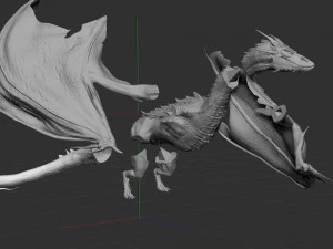 dragon sculpture for 3d print 3D Model